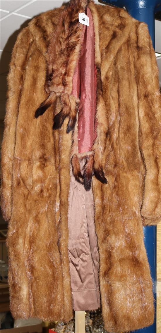A Mink coat and stole